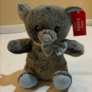 Lucky Brand Gray and Blue Plush Dog Toy